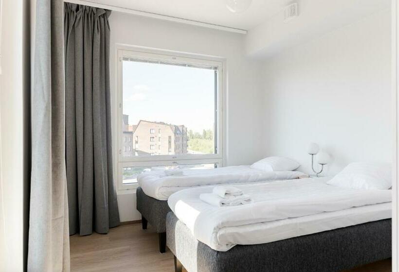 침실 1개 발코니 아파트, Serviced Apartments Pirkkala By Uhanda