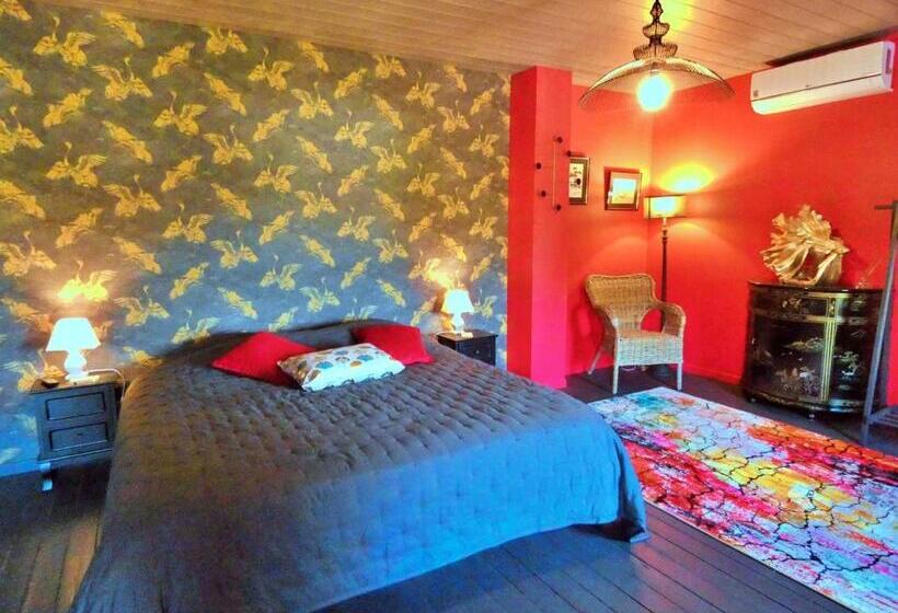 패밀리 룸, Chambre Japonaise Avec Lit King Size En Maison D Hôtes, Proche Autoroute A10, Chartres Et Orléans