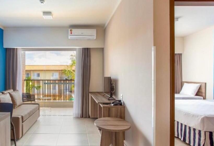 정원 전망 4인용 스탠다드 룸, Ondas Praia Resort