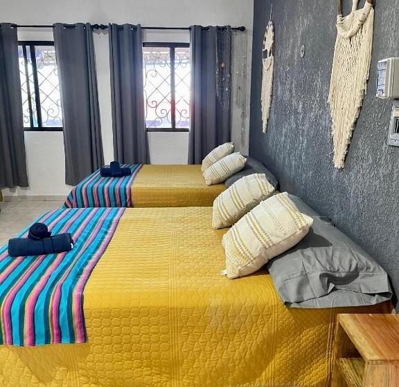 家庭间侧面带海景, Itzé Hostel Boutique   Progreso