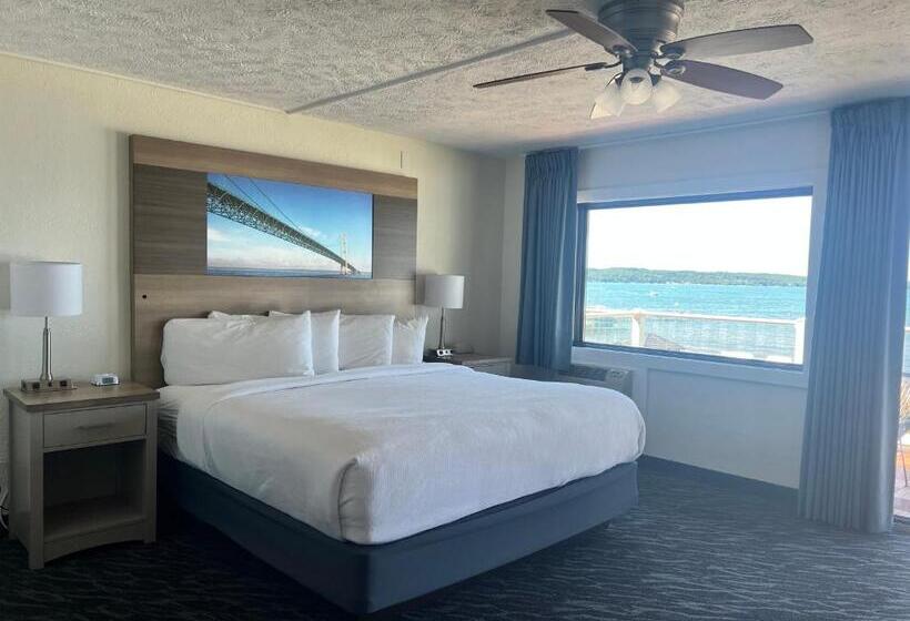 带观景和大床的豪华房间, The Beach Haus Resort