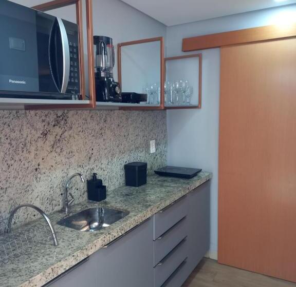 침실 1개 발코니 아파트, Manaíra Apart Hotel   1606
