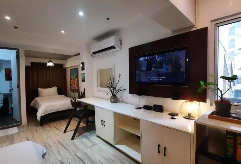 침실 1개 풀장 전망 아파트, L1 Twin Bed Staycation In Bonifacio Global City 7