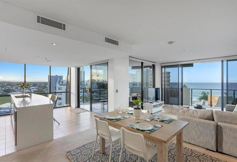 آپارتمان 3 خوابه با چشم‌انداز دریا, Ambience On Burleigh Beach