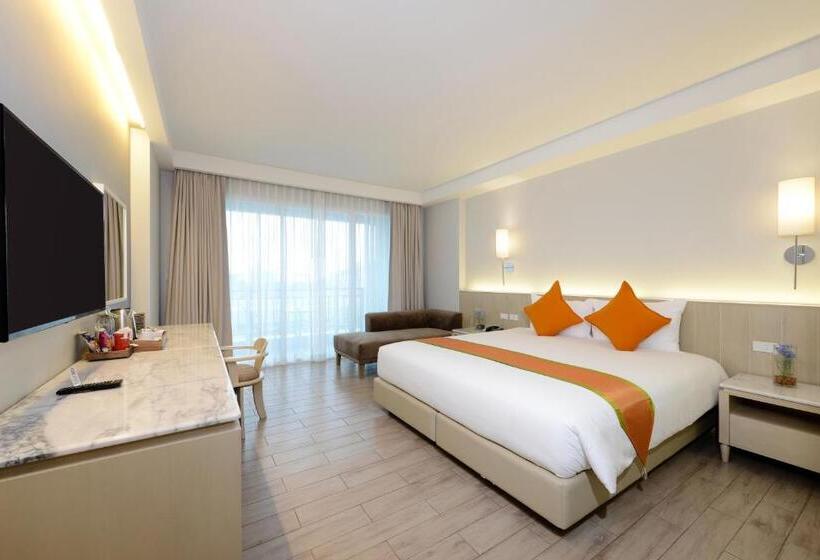 디럭스 룸 킹사이즈 침대, Hisea Huahin