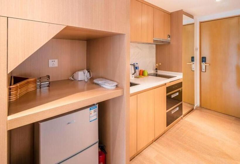 Quarto Estandar com Sacada, Guangzhou Yuxiang Apartment   Guangzhou Pazhou International Convention And Exhibition Center