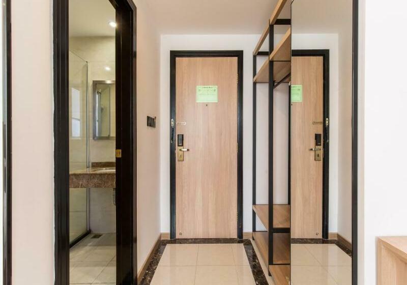 Семейный Номер, Greentree Inn Shanghai Zhoupu Town Xiupu Road Business