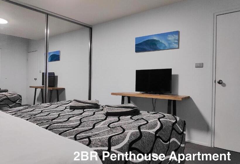 2침실 펜트하우스 아파트, Beachhouse Mollymook