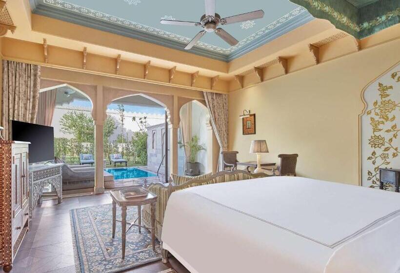 套房配有游泳池, Raffles Jaipur