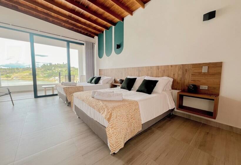 수피리어 트리플 룸, Viajero Guatapé Hostel & Lake Club