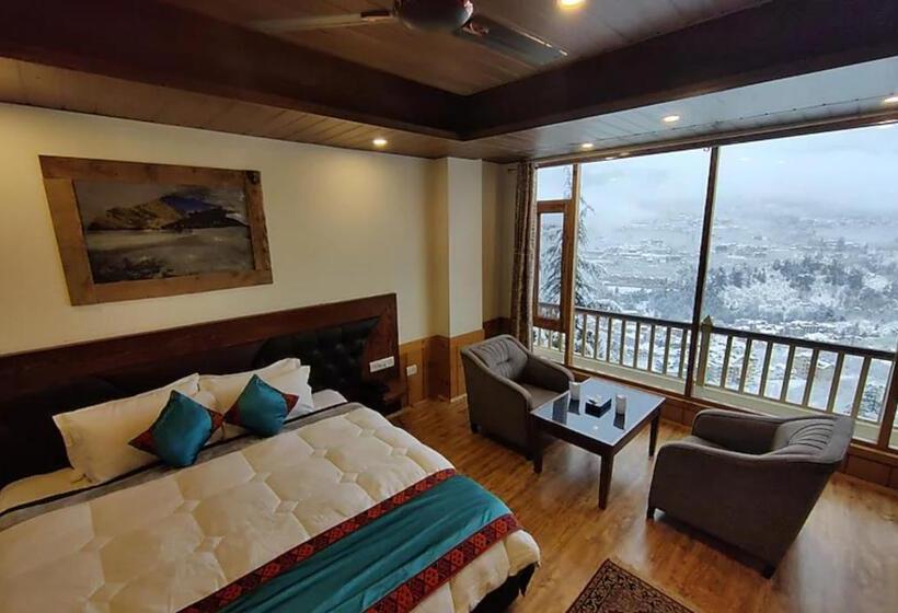 디럭스 룸, Goroomgo Hotel Bd Resort Manali   Excellent Stay With Family, Parking Facilities