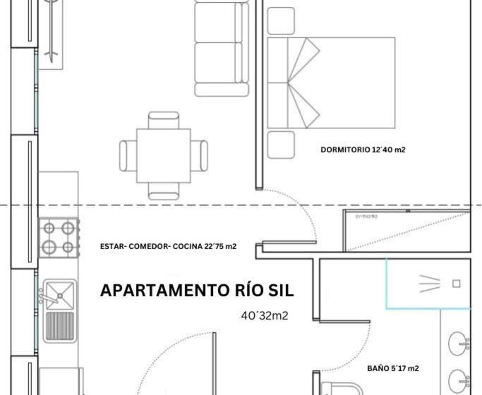 1 Bedroom Apartment River View, Apartamentos Bágoas De Mencía Peares Ribeira Sac
