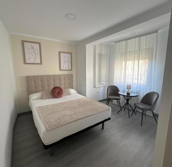اتاق استاندارد با چشم‌انداز باغ, Hostal El Jardín