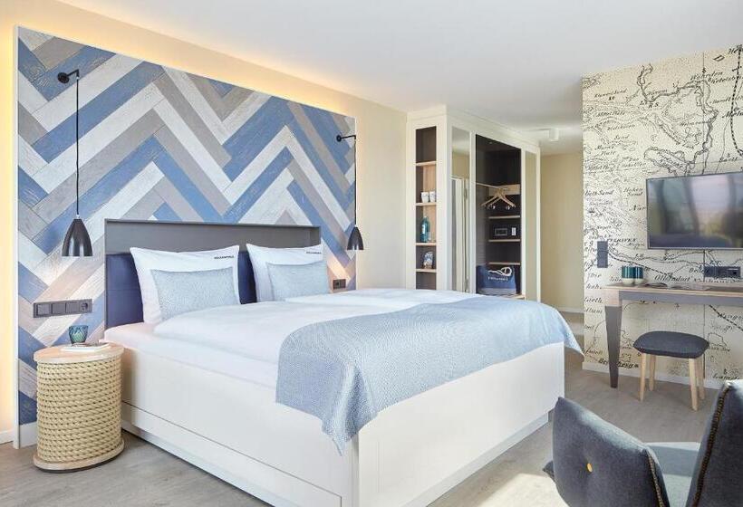 片側に海が見えるデラックスルーム, Küstenperle Strandhotel & Spa