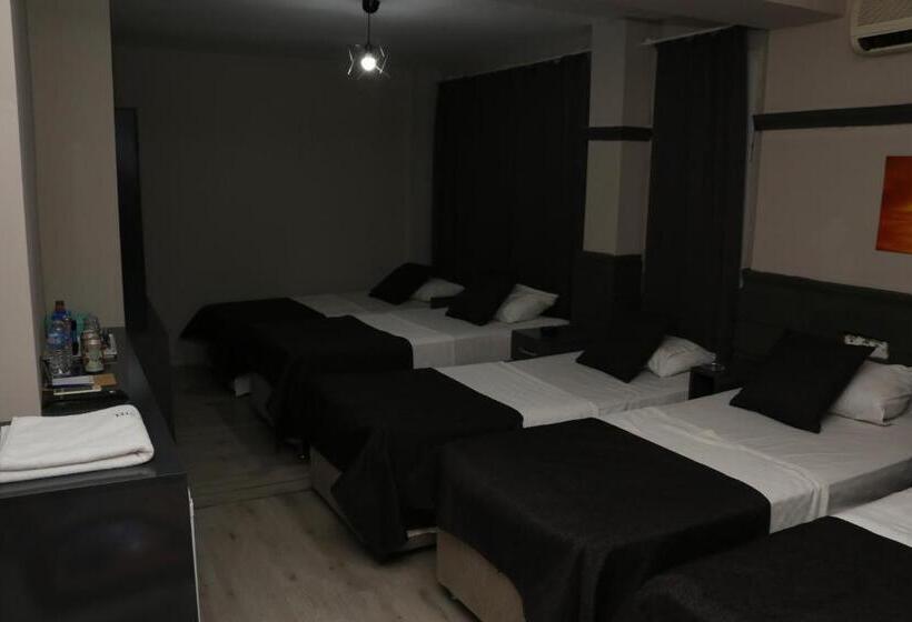 اتاق استاندارد سه تخته با چشم‌انداز باغ, Asus Palmiye Otel