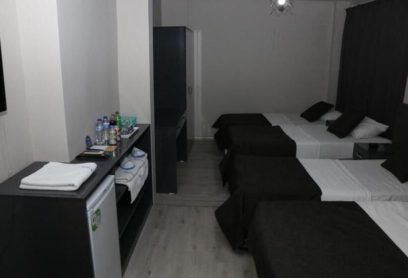 اتاق استاندارد چهارنفره با چشم‌انداز باغ, Asus Palmiye Otel