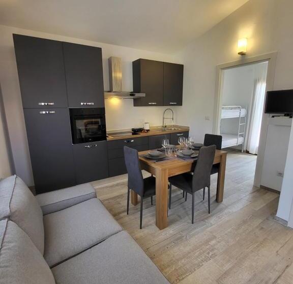 1ベッドルームのデラックスアパートメント, Residence Lu Lamoni Costa Nord