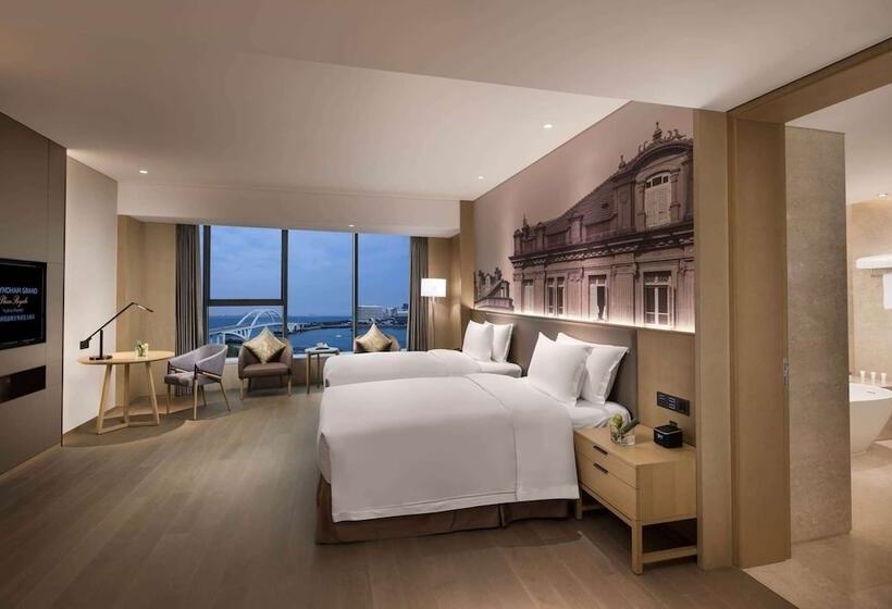 Habitación Premium Vista al Mar., Wyndham Grand Plaza Royale Yuzhou Xiamen   Wuyuan Bay