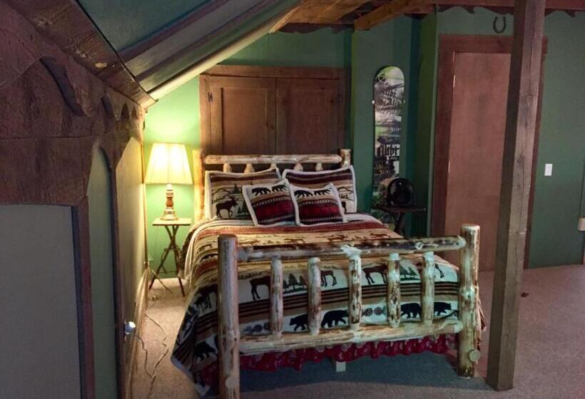 חדר דחוקס עם מיטת קינג, Grunberg Haus Inn & Cabins