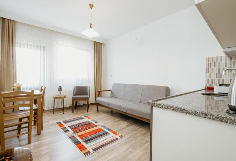 اتاق استاندارد سه تخته با بالکن, Azra Apart & Otel