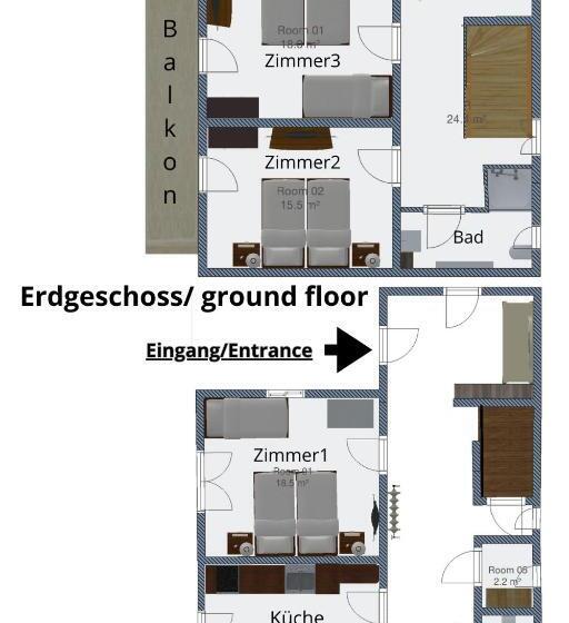 Апартаменты 3 Спальни, Haus Alpenblick Mölltal