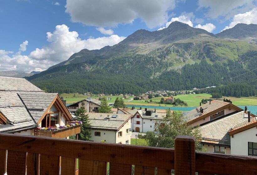آپارتمان 1 خوابه با بالکن, Albana Hotel Silvaplana