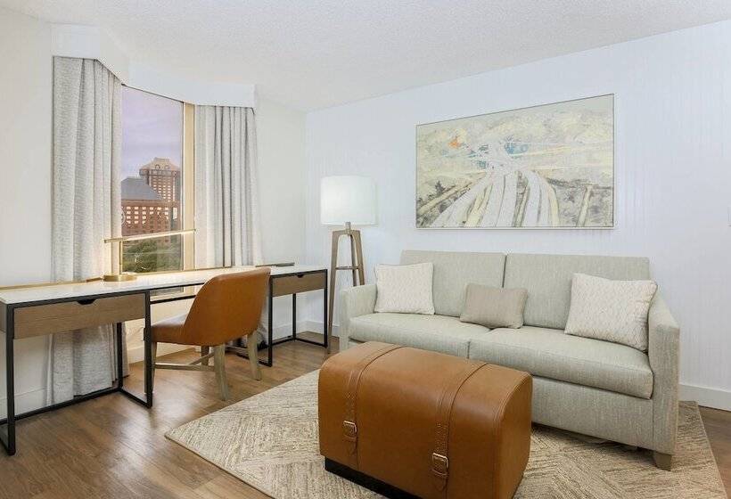 带城市景观的套间, Sheraton Suites Market Center Dallas