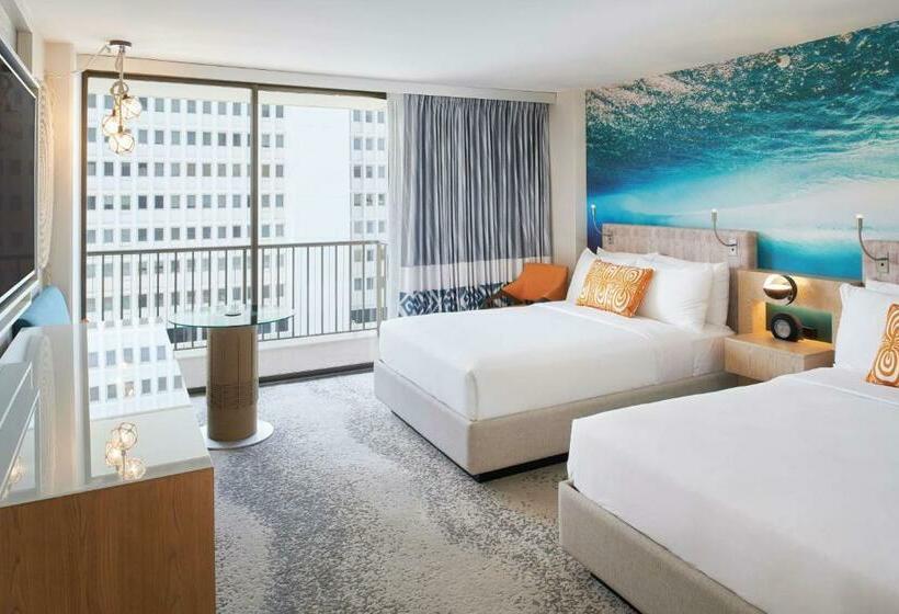 스탠다드 룸 더블 침대 2개, Outrigger Waikiki Beachcomber