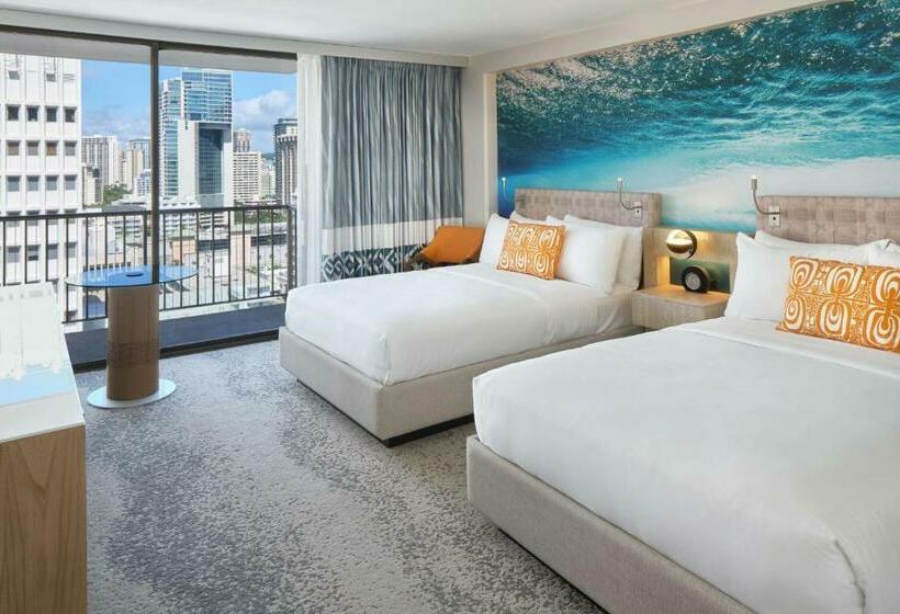 스탠다드 룸 더블 침대 2개, Outrigger Waikiki Beachcomber