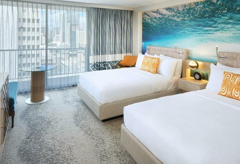 스탠다드 룸 더블 침대 2개, Outrigger Waikiki Beachcomber