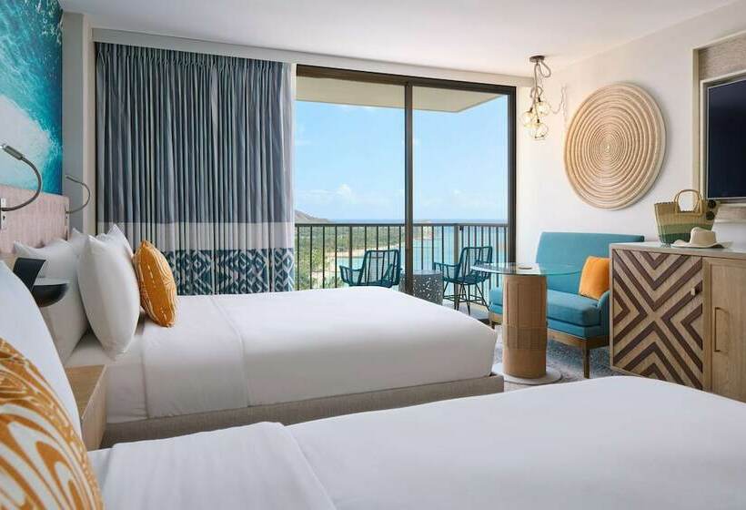디럭스 룸 바다 전망, Outrigger Waikiki Beachcomber