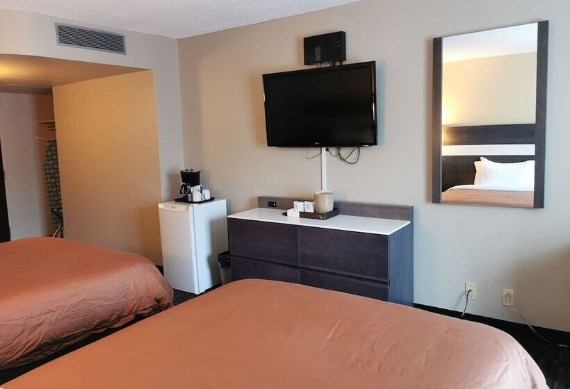 Номер Стандарт 2 Двуспальные Кровати, Auberge De La Gare
