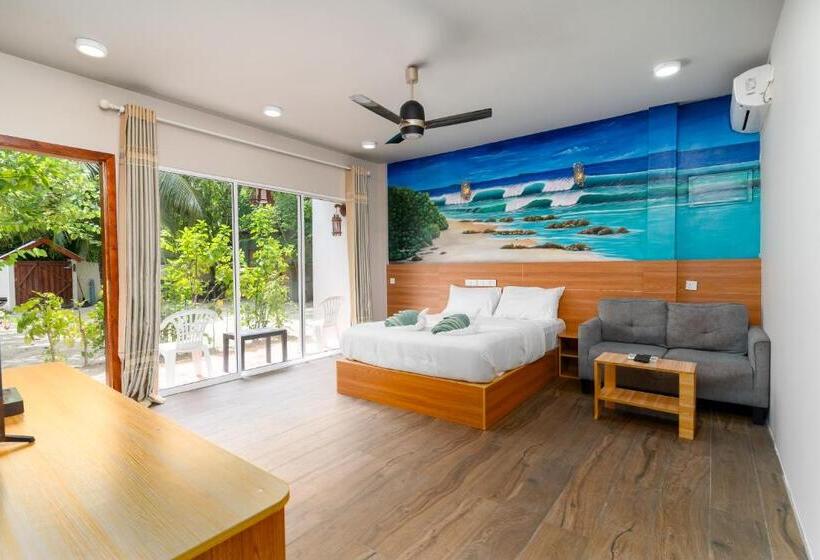 اتاق لوکس با بالکن, Ukulhas Villa Oceanview Hotel & Spa