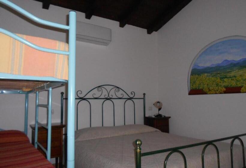 オーシャンビューのデラックストリプルルーム, Agriturismo Su Birde
