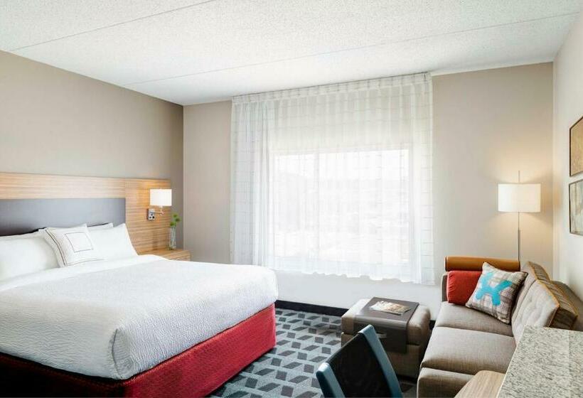 带大床的标准工作室, Towneplace Suites Fresno Clovis