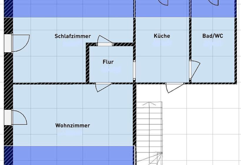 带1个卧室的公寓, Zum Hecht