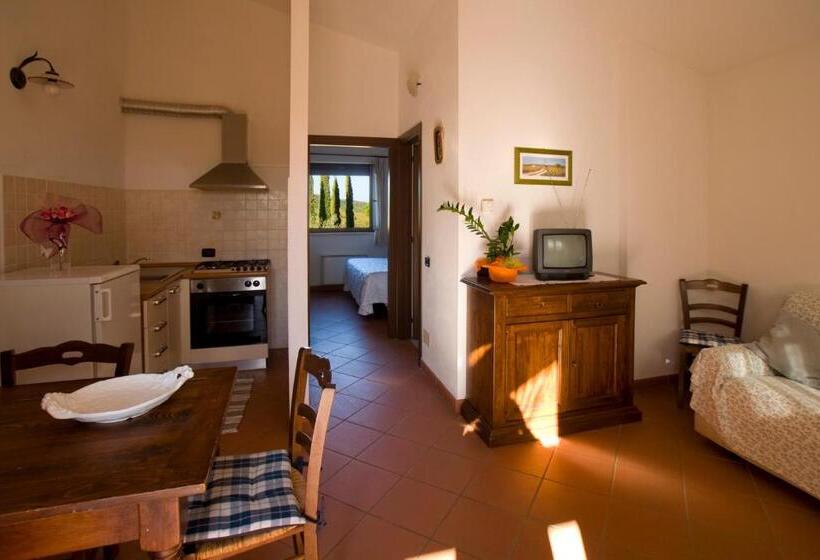 Апартаменты 1 Спальня Вид на Бассейн, Agriturismo Poggio Corbello