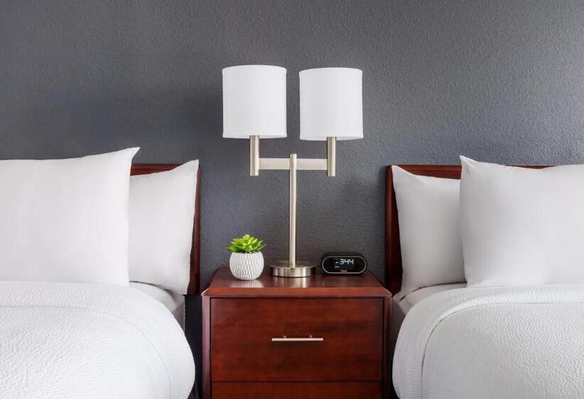 带2个双人床的标准工作室, Springhill Suites Manchesterboston Regional Airport