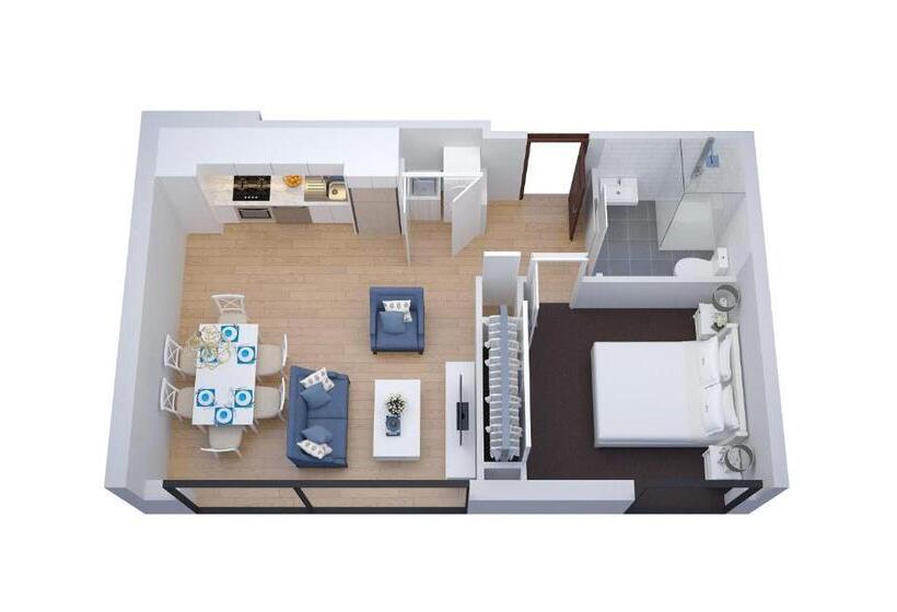 شقة غرفة واحدة, The Hamptons Apartments  St Kilda
