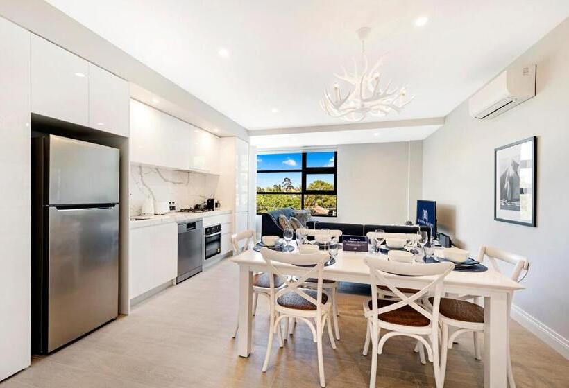 شقة ديلوكس غرفتين نوم, The Hamptons Apartments  St Kilda