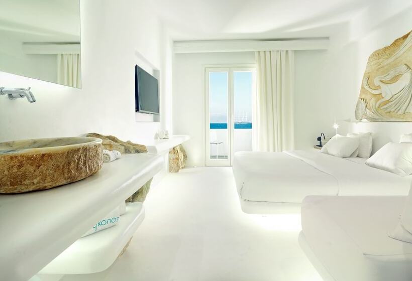 디럭스 룸 바다 전망, Mykonos Bay Resort & Villas