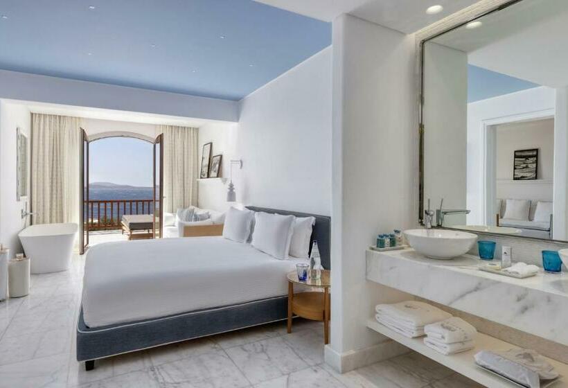 带海景的高级套房, Mykonos Grand Hotel & Resort