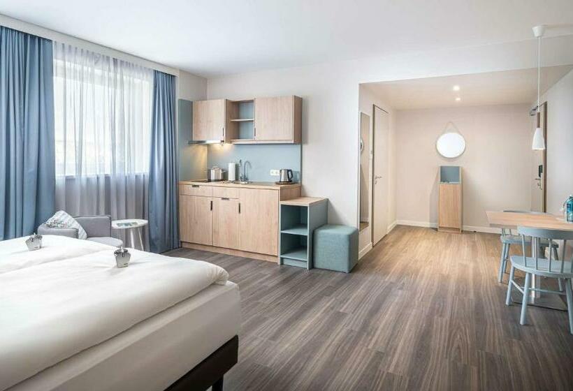 Апартаменты 1 Спальня, Elaya Hotel Oberhausen Ehemals Ana Living Oberhausen By Arthotel Ana