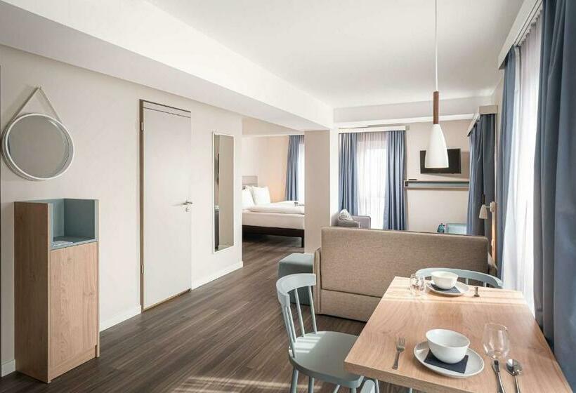 Апартаменты Superior 1 Спальня, Elaya Hotel Oberhausen Ehemals Ana Living Oberhausen By Arthotel Ana
