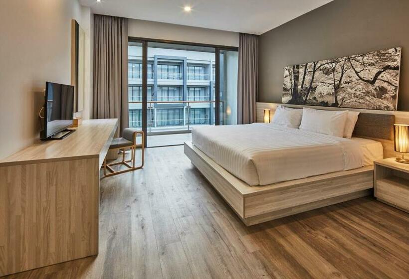 스탠다드 룸 킹사이즈 침대, Serenity Hotel And Spa Kabinburi