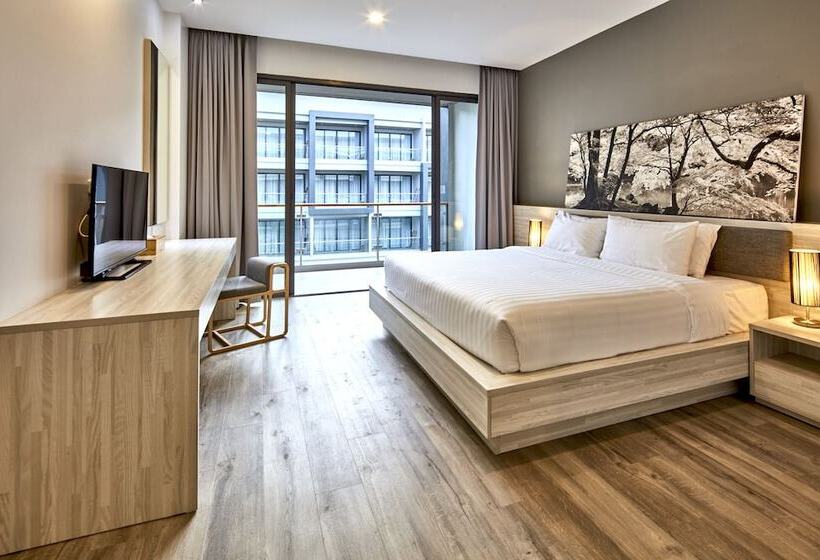 스탠다드 룸 킹사이즈 침대, Serenity Hotel And Spa Kabinburi