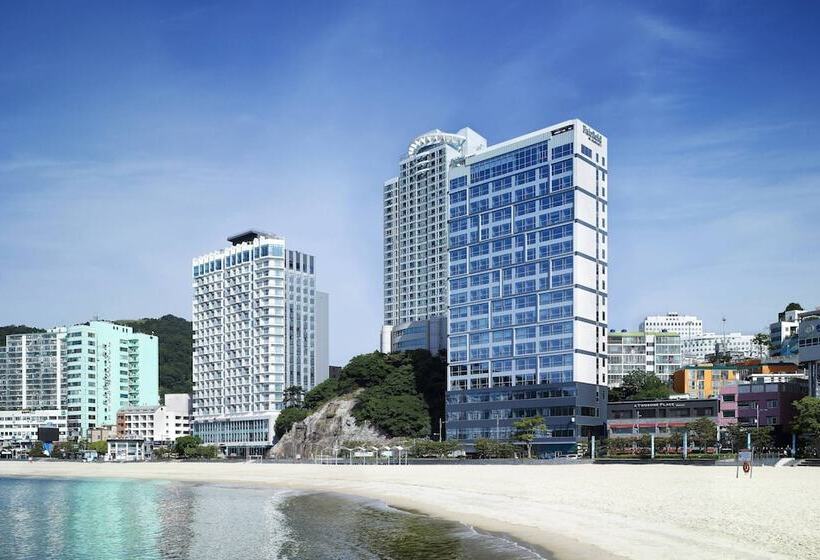 海の見えるダブルベッドスタンダードルーム, Fairfield By Marriott Busan Songdo Beach