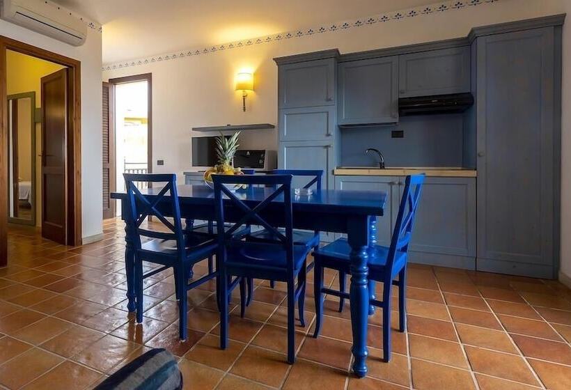 Апартаменты 1 Спальня Вид на Море, Villaggio Cala Mancina