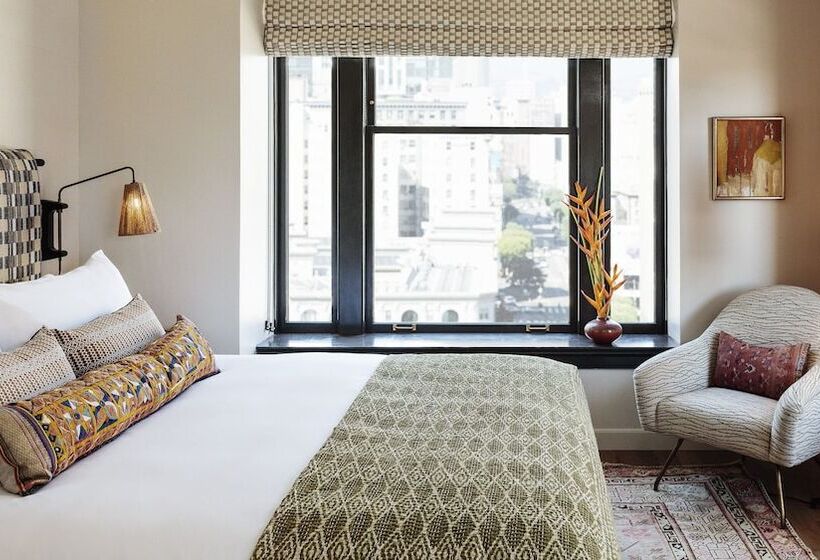 带观景的豪华间, Downtown Los Angeles Proper Hotel, A Member Of Design Hotels