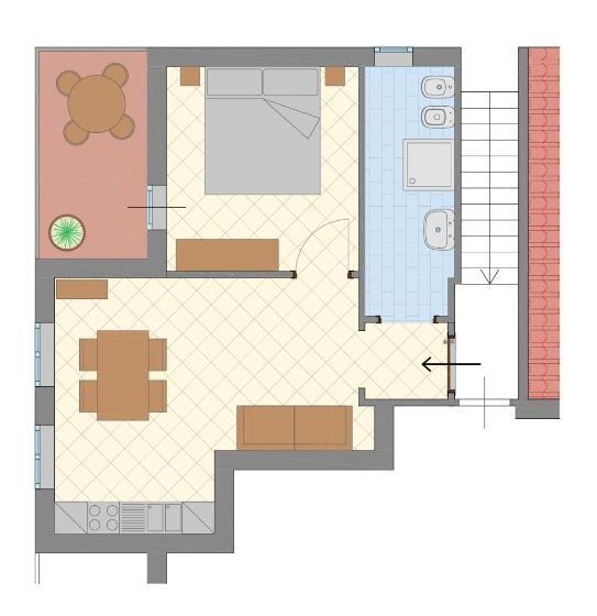 آپارتمان 1 خوابه با بالکن, Residence Il Melograno